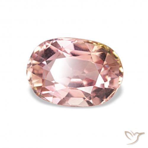 Turmalina Rosado claro natural de 1.23 ct, Ovalada, VS