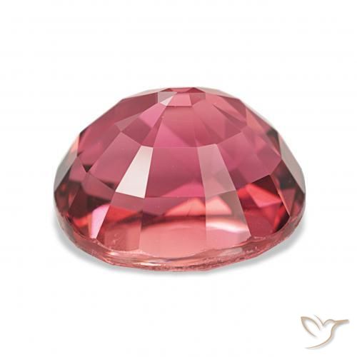 Turmalina Rosado cálido intenso natural de 7.63 ct, Ovalada, IF