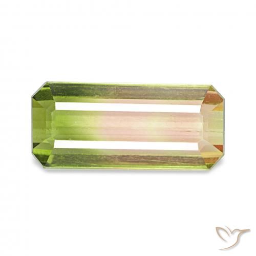 1.53ct Sandía Turmalina, corte esmeralda, VS