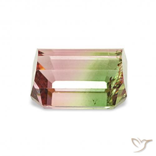 Turmalina Sandía natural de 1.65 ct, Corte Octágono / Esmeralda, VS