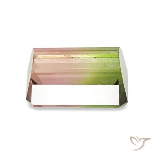 Turmalina Sandía natural de 1.45 ct, Corte Octágono / Esmeralda, VS