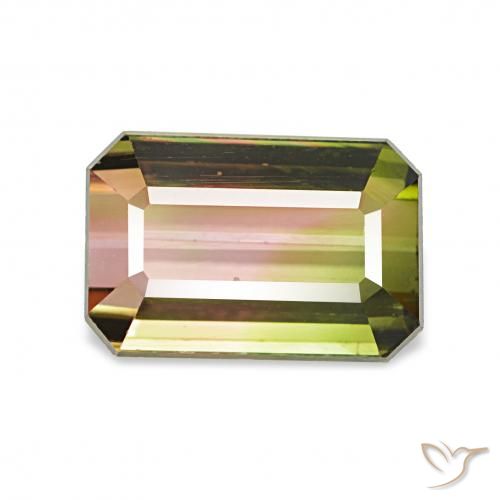 1.72ct Sandía Turmalina, corte esmeralda, VVS-VS