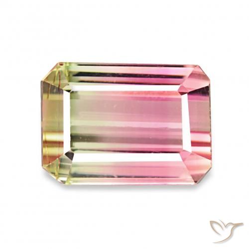 1.73ct Sandía Turmalina, corte esmeralda, VVS-VS
