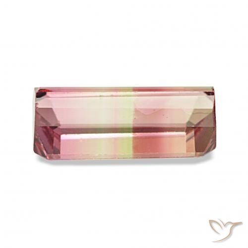 Turmalina Sandía natural de 2.30 ct, Corte Octágono / Esmeralda, VVS