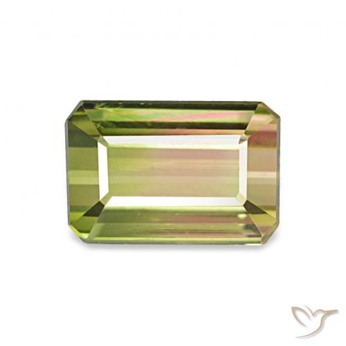 1.32ct Sandía Turmalina, corte esmeralda, VVS