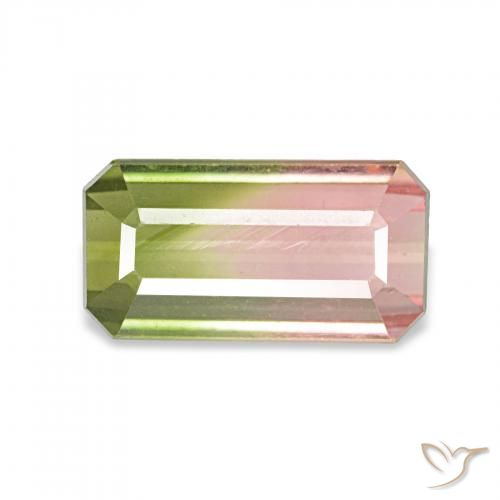 1.48ct Sandía Turmalina, corte esmeralda, VVS
