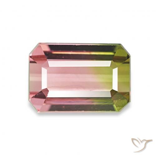1.76ct Natural Sandía Turmalina, Corte Octágono / Esmeralda, VVS, Photo A