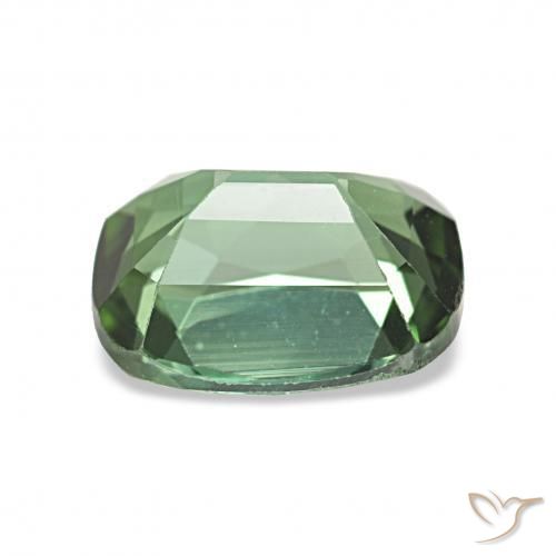 Turmalina Verde claro natural de 1.65 ct, Forma Cojín, VVS-VS