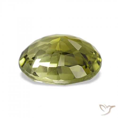 Turmalina Verde cálido natural de 1.92 ct, Ovalada, VVS-VS