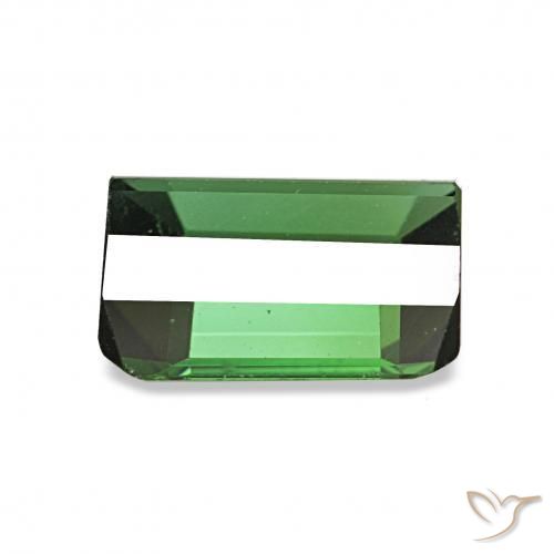 Turmalina Verde medio natural de 1.61 ct, Corte Octágono / Esmeralda, VVS-VS