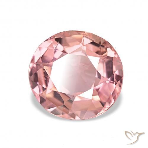 Turmalina Rosado claro natural de 1.36 ct, Ovalada, VVS-VS
