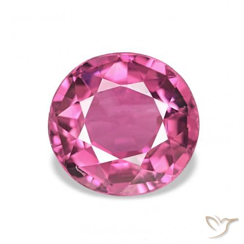 Turmalina Medium Dark-Pink natural de 1.19 ct, Ovalada, VVS-VS