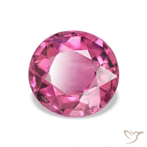 Turmalina Medium Dark-Pink natural de 1.19 ct, Ovalada, VVS-VS