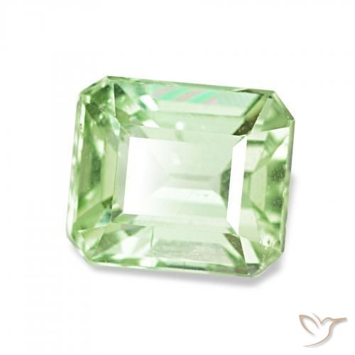 Turmalina Verde muy claro natural de 2.08 ct, Corte Octágono / Esmeralda, VVS-VS