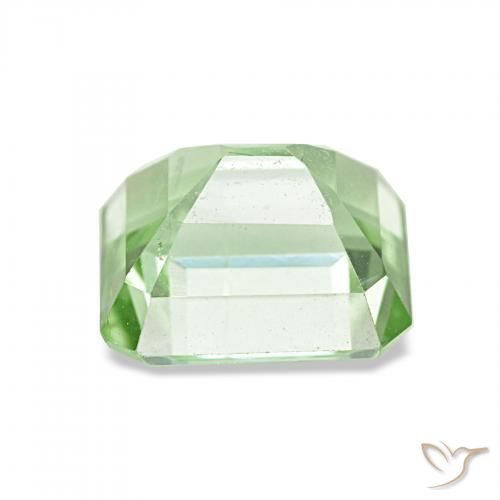 Turmalina Verde muy claro natural de 2.08 ct, Corte Octágono / Esmeralda, VVS-VS
