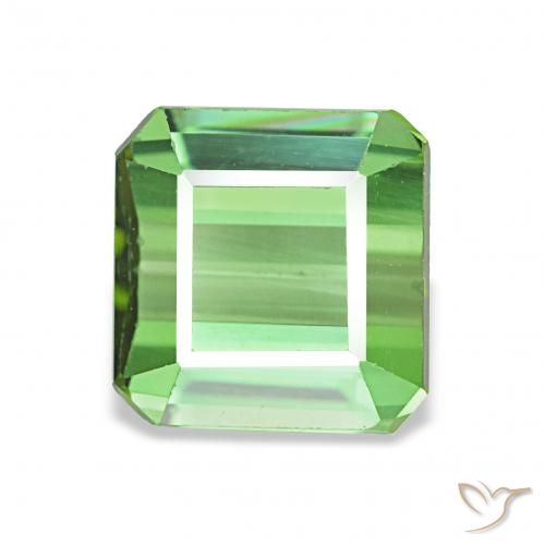 1.61ct Verde Turmalina Piedras Preciosas, corte esmeralda, VVS-VS
