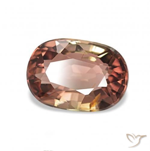 Turmalina Multicolor natural de 1.62 ct, Corte Cojín, VVS-VS
