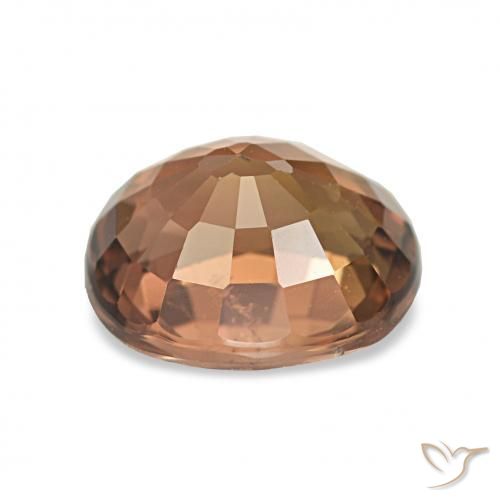 Turmalina Naranja medio natural de 1.62 ct, Ovalada, VS