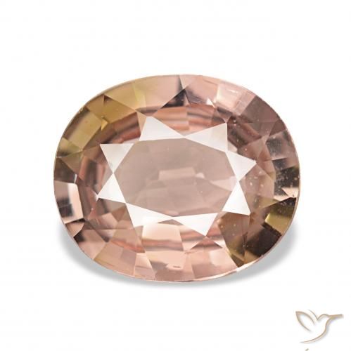 Turmalina Rojo mariquita natural de 1.63 ct, Ovalada, VVS-VS