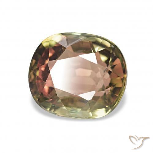 Turmalina Sandía natural de 1.68 ct, Forma Cojín, VS
