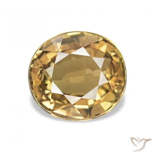 Turmalina Oro natural de 1.51 ct, Ovalada, VVS-VS