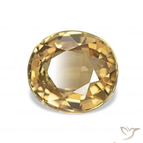 Turmalina Oro natural de 1.51 ct, Ovalada, VVS-VS