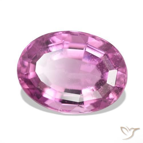 Turmalina Rosado intenso natural de 5.77 ct, Ovalada, VS