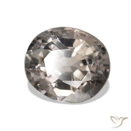 Turmalina Gris muy claro natural de 1.96 ct, Ovalada, VVS-VS