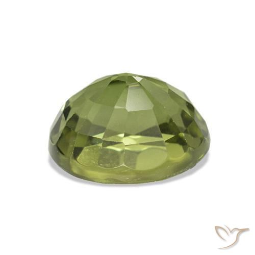 Turmalina Verde medio natural de 1.56 ct, Ovalada, VVS-VS
