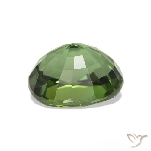 Turmalina Verde medio natural de 1.56 ct, Ovalada, VVS-VS