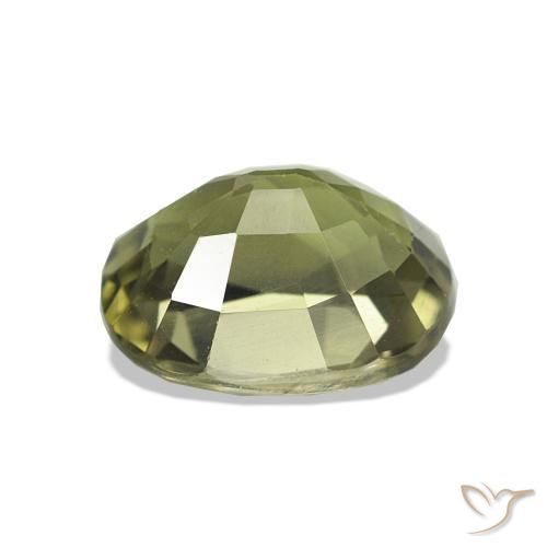Turmalina Verde cálido natural de 1.59 ct, Forma Cojín, VS