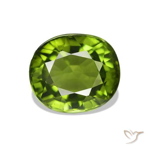 Turmalina Verde alga natural de 1.82 ct, Ovalada, VVS-VS