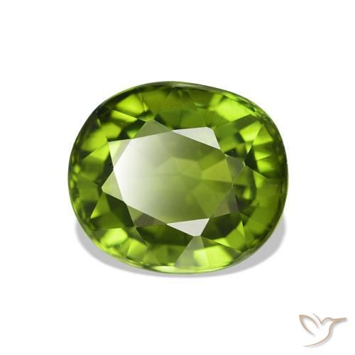 Turmalina Verde alga natural de 1.82 ct, Ovalada, VVS-VS