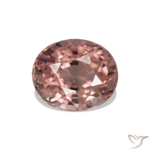 Turmalina Rosado medio natural de 1.60 ct, Corte Óvalo, VVS