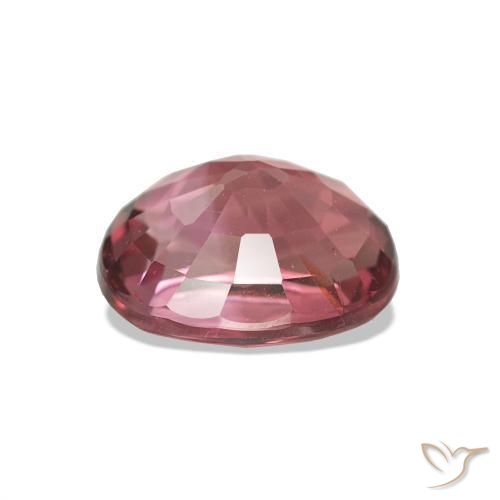 Turmalina Rosado cálido intenso natural de 1.40 ct, Ovalada, VVS