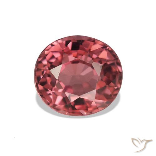 1.71ct Rojo púrpura Turmalina, Ovalada, VVS