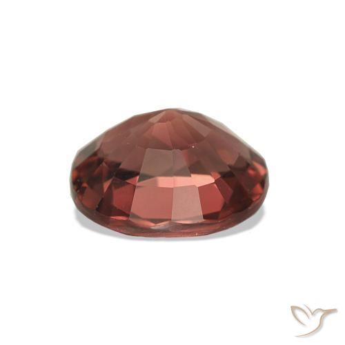 Turmalina Rojo oscuro natural de 1.40 ct, Ovalada, VVS-VS