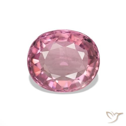 Turmalina Rosado claro natural de 1.64 ct, Corte Óvalo, VS