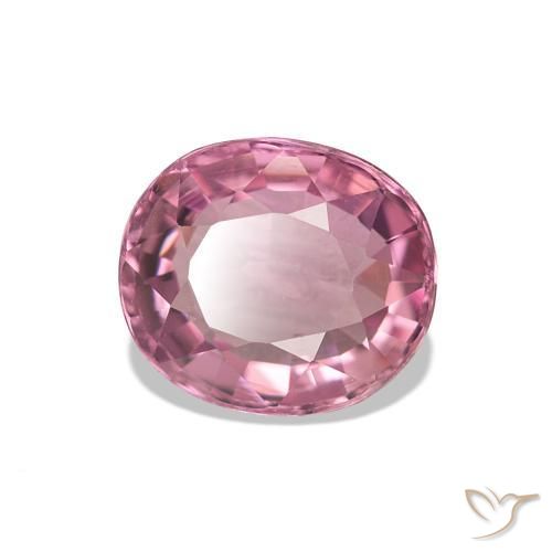 Turmalina Rosado claro natural de 1.64 ct, Corte Óvalo, VS