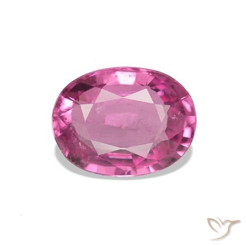 Turmalina Púrpura rosado natural de 1.05 ct, Ovalada, VS