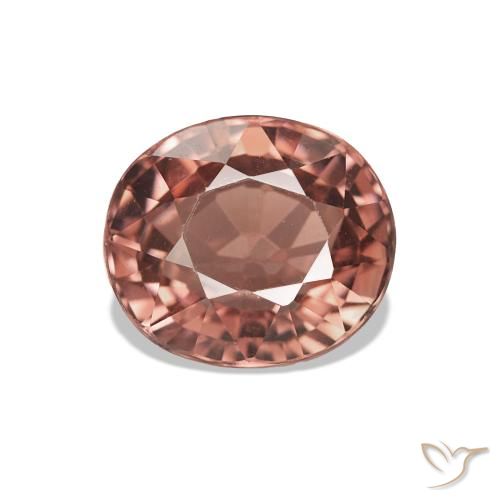1.66ct Medium Dark-Pink Turmalina, Ovalada, VVS