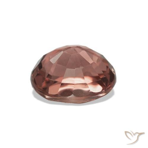Turmalina Medium Dark-Pink natural de 1.66 ct, Ovalada, VVS