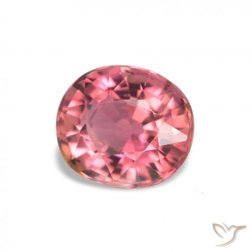 Turmalina Rosado Bubblegum natural de 1.36 ct, Ovalada, VVS