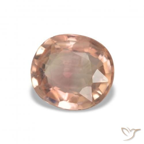 Turmalina Rojo mariquita natural de 1.48 ct, Ovalada, VVS