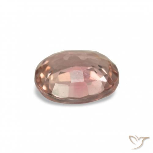 Turmalina Rojo mariquita natural de 1.48 ct, Ovalada, VVS