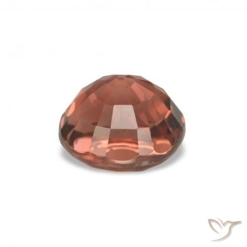 Turmalina Rojo medio natural de 1.70 ct, Redondo, VVS