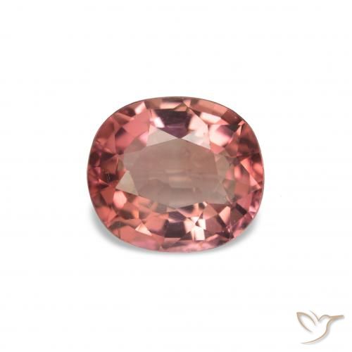 Turmalina Rosa oscuro natural de 1.48 ct, Ovalada, VVS-VS