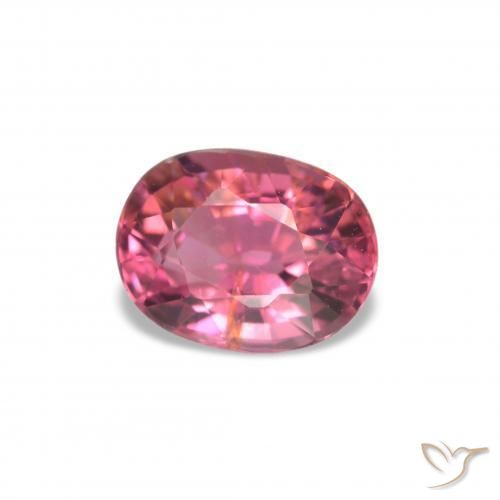 Turmalina Rosado medio natural de 1.52 ct, Ovalada, VS-SI