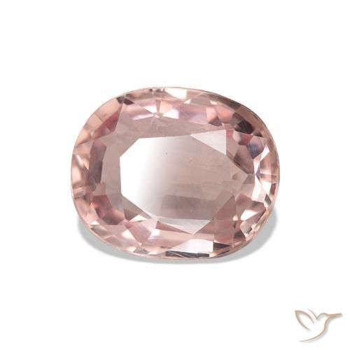 Turmalina Rosado medio natural de 1.70 ct, Corte Cojín, VS
