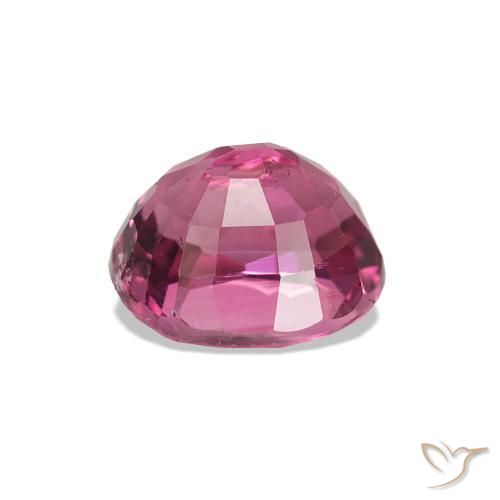 Turmalina Rosado intenso natural de 1.42 ct, Corte Óvalo, VS-SI